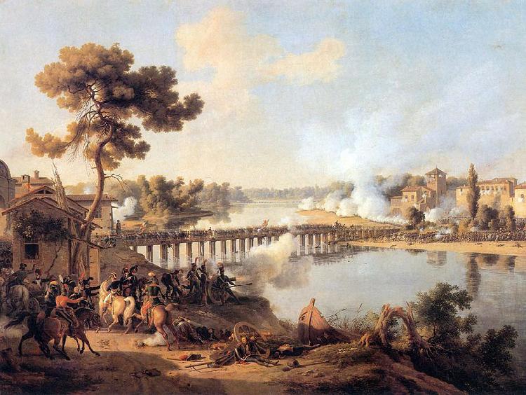 Louis-Francois, Baron Lejeune the Battle of Lodi oil painting image